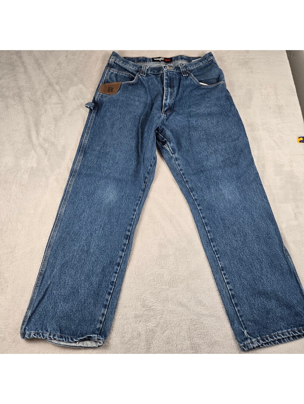 Wrangler RIGGS Workwear Mens 36x32 Carpenter Work Jeans Blue